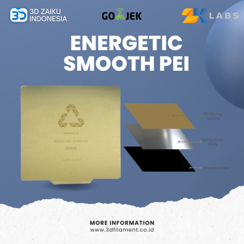 Original Energetic Smooth PEI 3D Printer Bed and Magnetic AddOn - 43,3x43,3 cm Original Energetic Smooth PEI 3D Printer Bed and Magnetic AddOn - 43,3x43,3 cm
